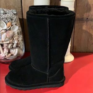 Black suede Bear Paws.